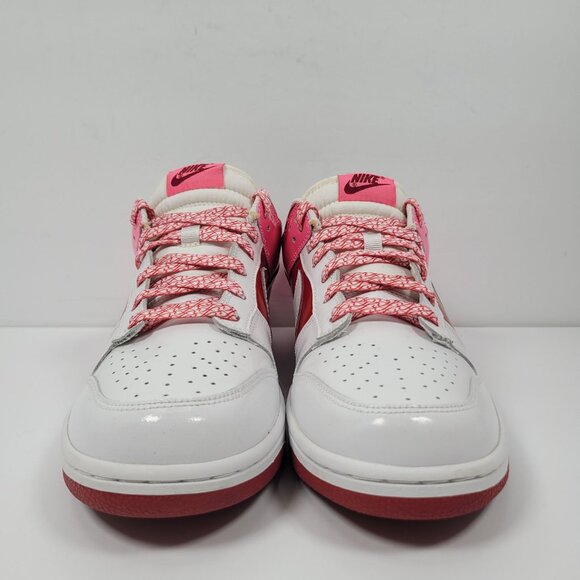 Nike Dunk Low Valentines Day Women's White Pink Red Shoes 317813-114 US Size 12 - Picture 3 of 8